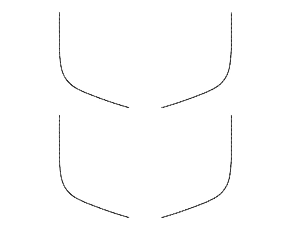 Abstract abdominal muscle outline as door speaker accent overlays for Ford Bronco Sport