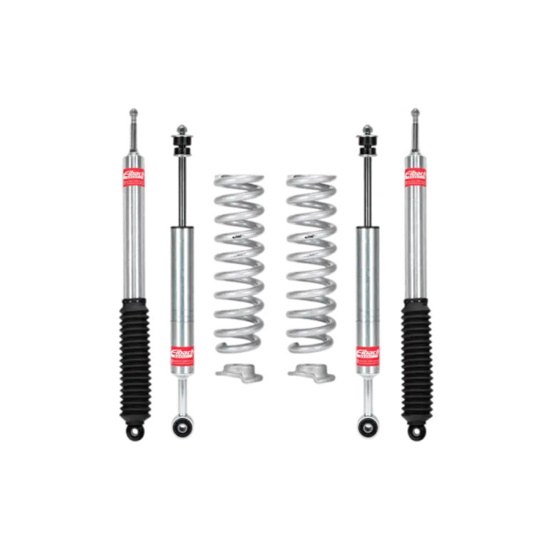 Eibach Pro-Truck-Lift Stage 1 kit for 2007-2021 Toyota Tundra, featuring lift springs and shocks for enhanced suspension and leveling.
