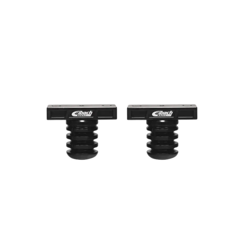 Eibach Pro-Truck Bump Stop Kit for Toyota 4Runner 2010-2021 featuring progressive rate polyurethane stops with aluminum relocation blocks.