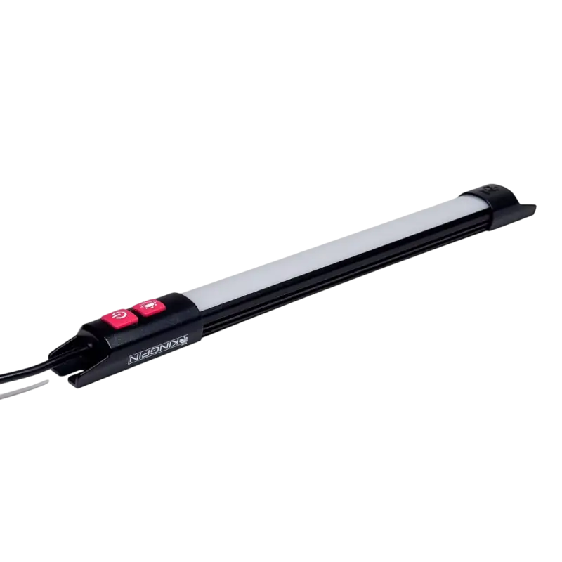 Illuminated black and white LED light bar with add 360-degree rotation for F-Series 12’’ Light