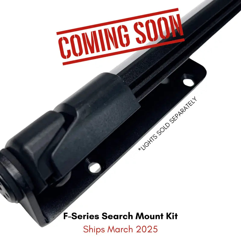 Black search mount kit for F-Series 12’’ Light with 360-degree rotation and red light