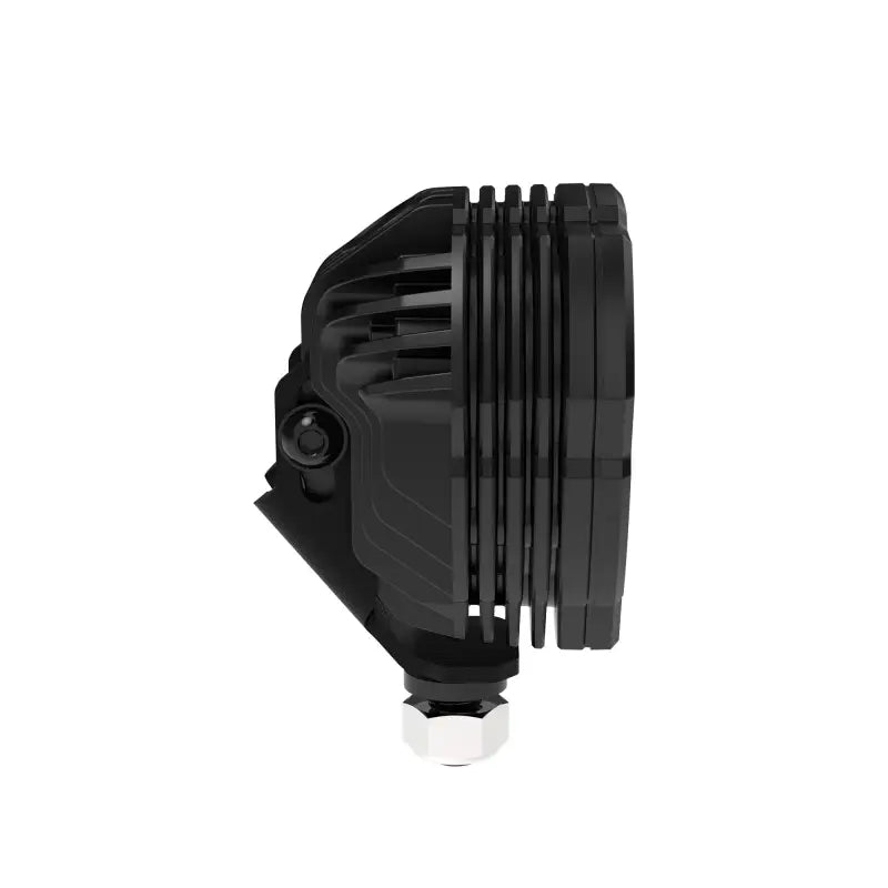 Side profile of FLEX ERA® 3 LED light pod, showcasing its compact design and rugged black housing for off-road lighting.