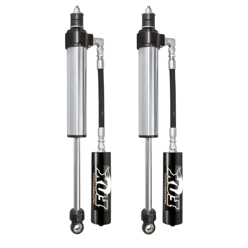 Fox Shocks 4Runner 2.5 Factory Series Coilover Reservoir Shock Set for Toyota 4Runner (2010-2023). High-performance suspension upgrade for on/off-road use.