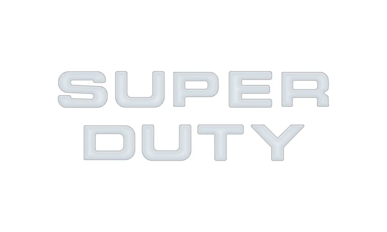 Glove Box Letter Inserts Fits Fits 2008-2016 Ford Super Duty - Gloss White - Interior Accessories > Decals