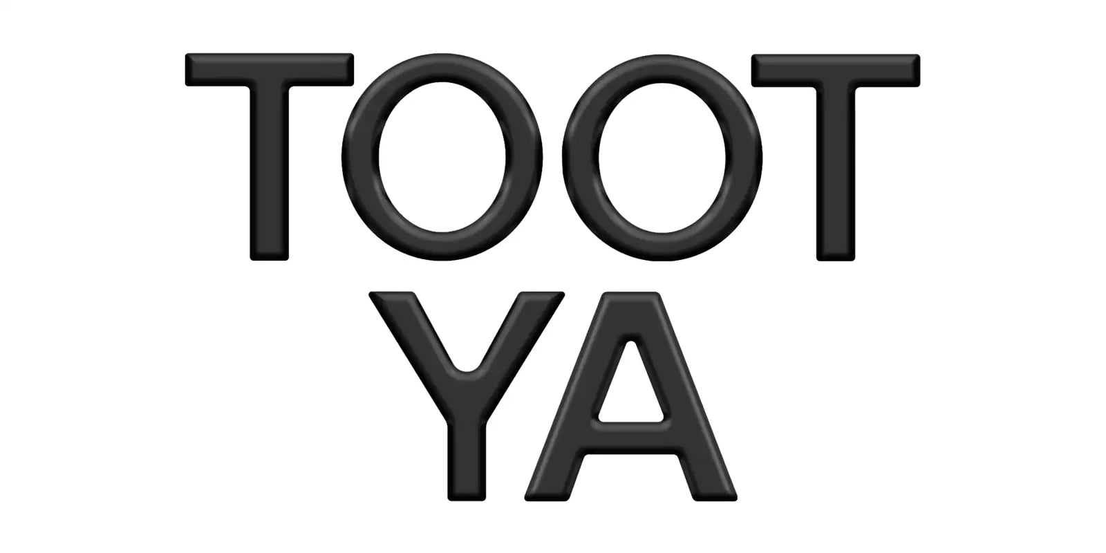 Black grille letter overlays spelling 'TOOT YA' for Toyota 4Runner 2010-2024, ideal for vehicle personalization.