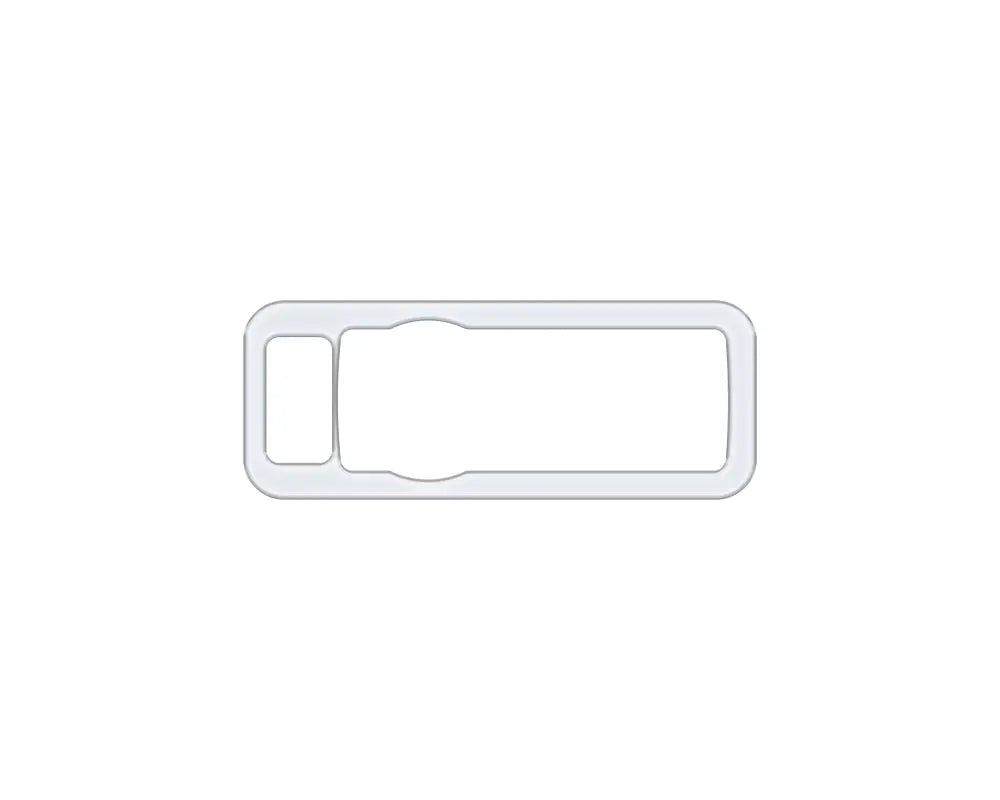Rectangular plastic headlight switch accent overlay with two openings for Ford Maverick 2022-2024