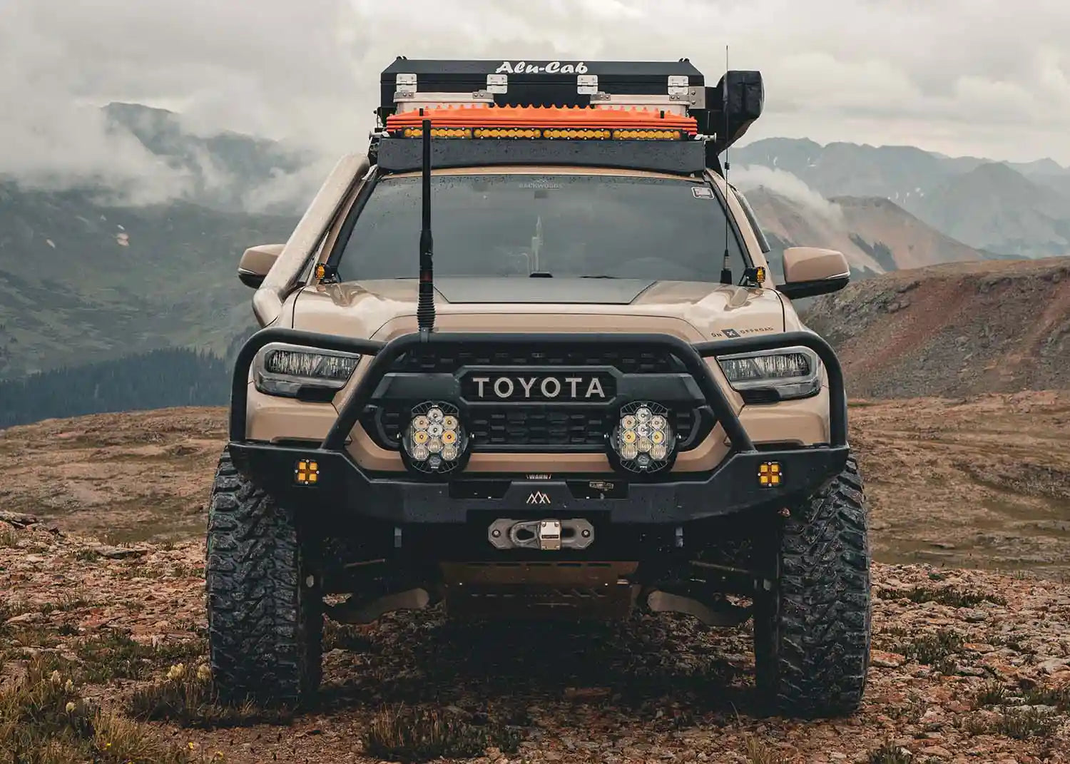 Hi-Lite Overland Front Bumper For Toyota Tacoma 3rd Gen (2016-2023) [Bull Bar]
