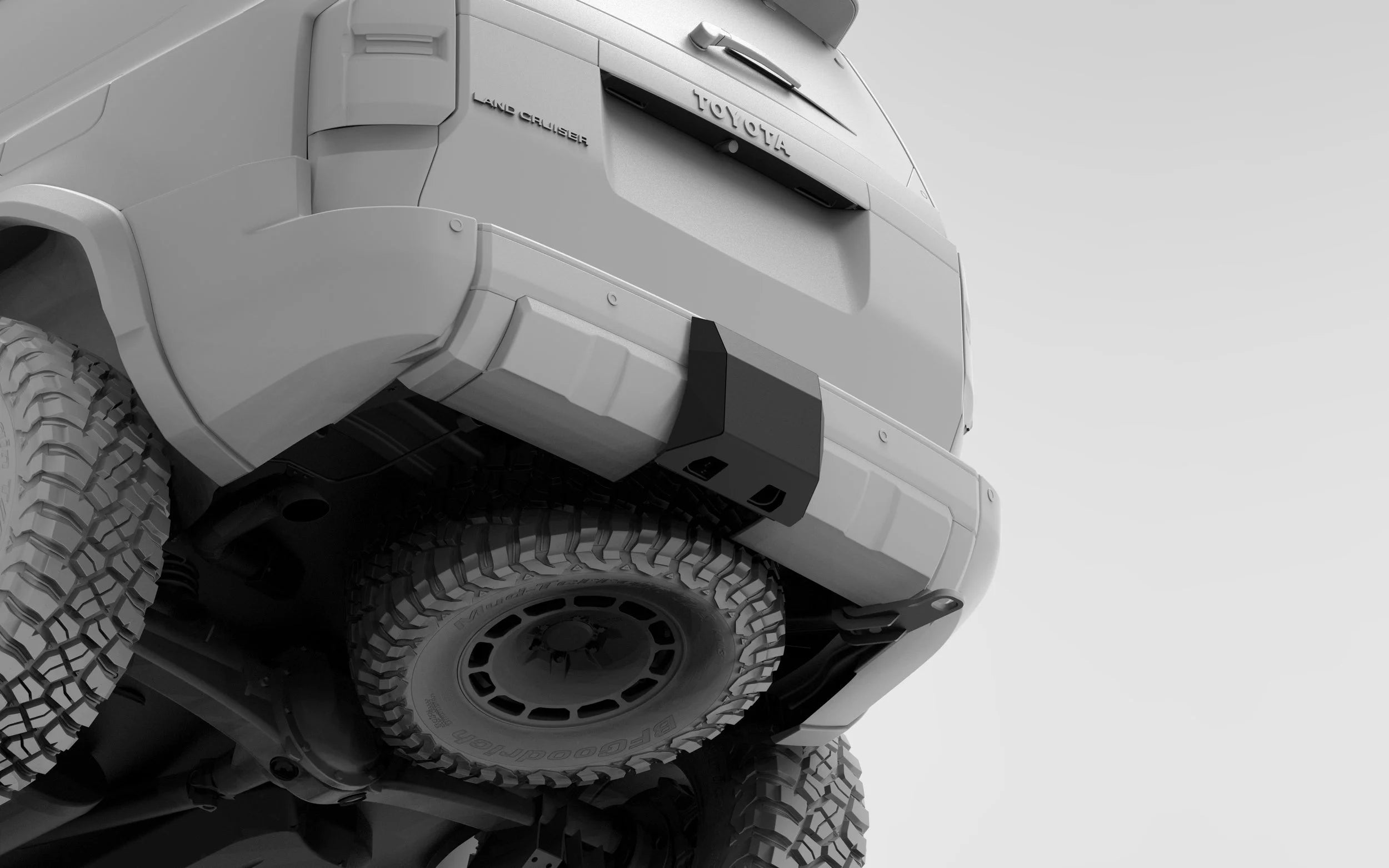 NYTOP Rear Hitch Skid Cover For 2024-Current Toyota Land Cruiser