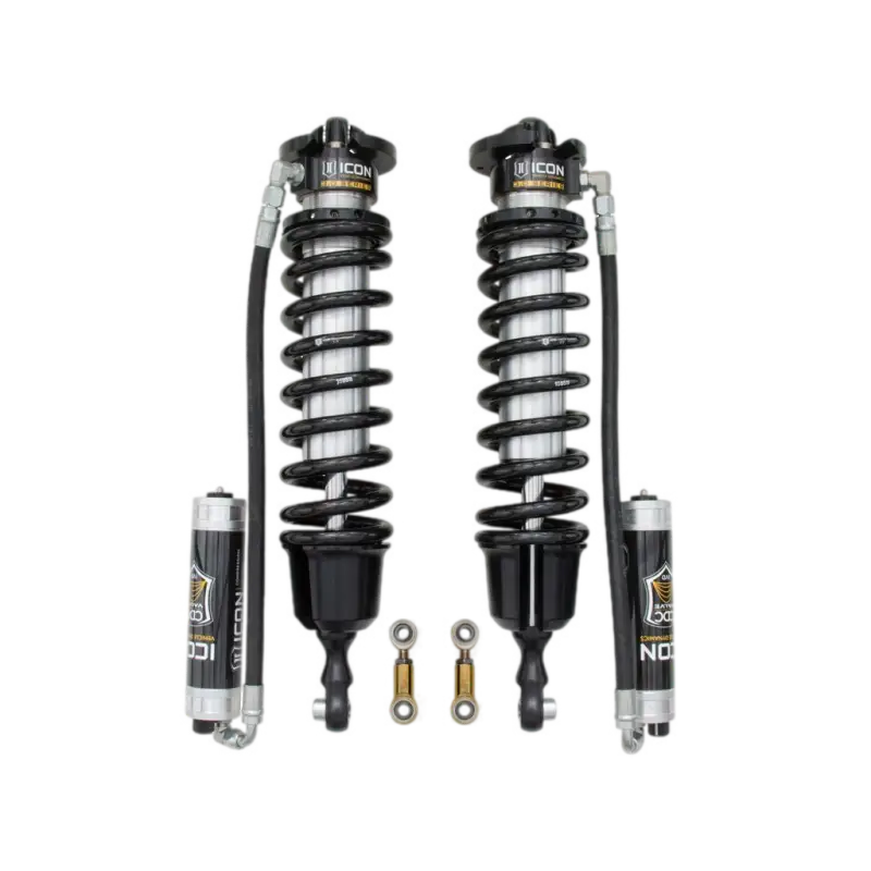 07-21 TUNDRA 3.0 VS RR CDCV Coilover Kit featuring high-performance front shocks with adjustable coilovers and remote reservoirs for Toyota Tundra models from 2007 to 2021.