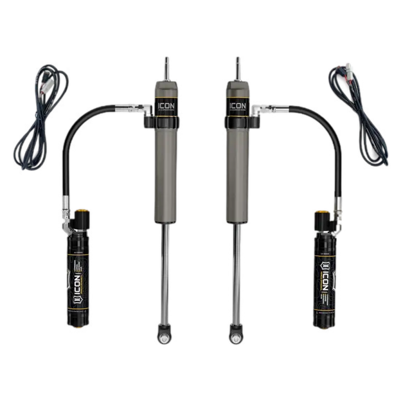 Icon Intelligent Control shocks with compression damping and black reservoirs for 10-24 4Runner
