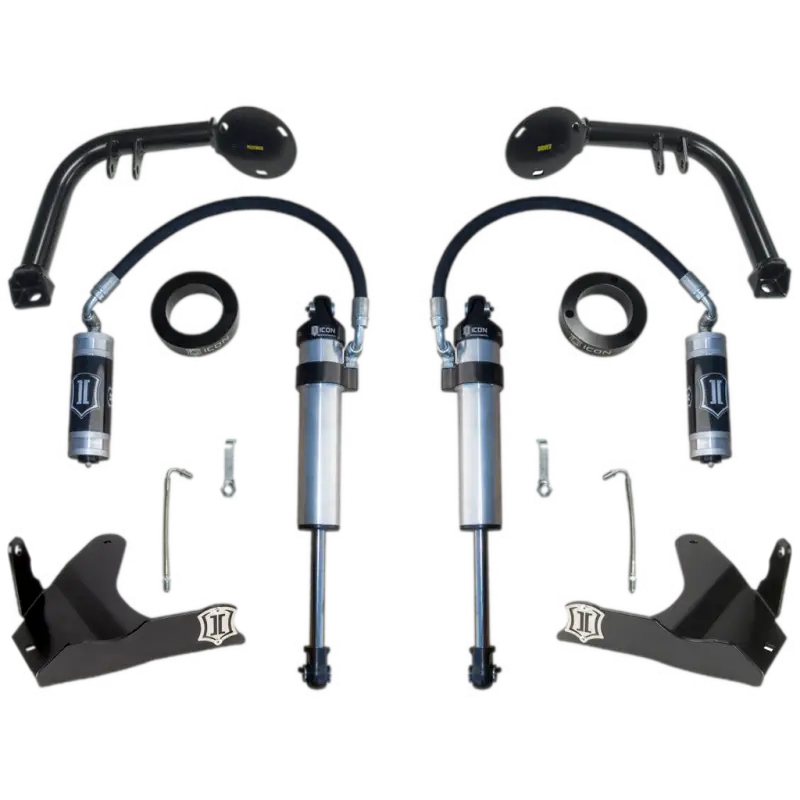 Off-road suspension kit featuring upgraded factory lower control arms for Tacoma, 4Runner, FJ