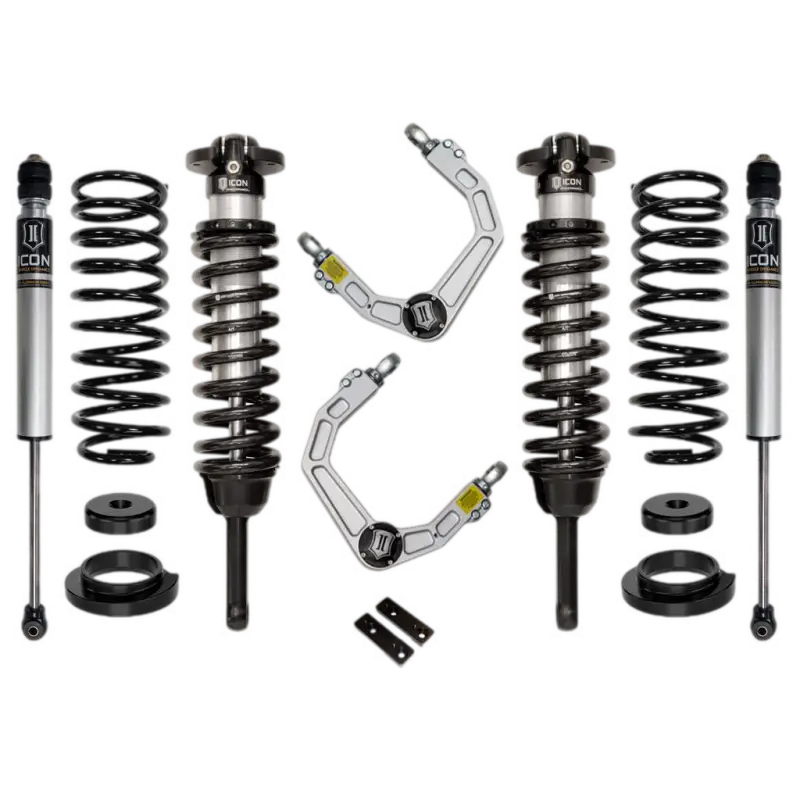 03-09 GX470 0-3.5" Stage 2 Suspension System with Billet UCA, featuring coilovers, shocks, springs, and upper control arms for Toyota GX470 models.