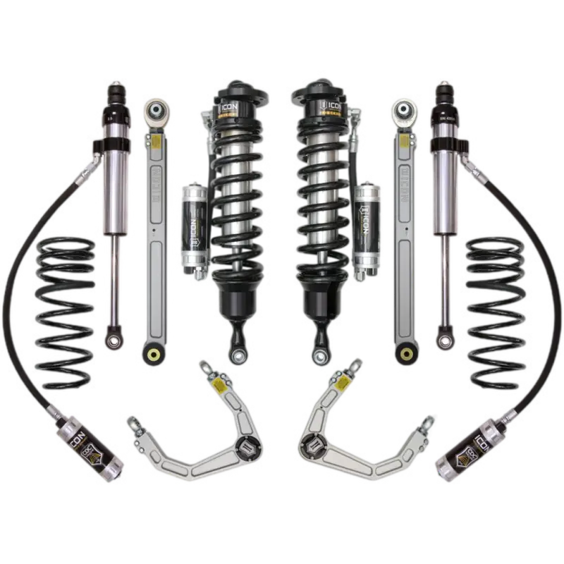 08-UP LAND CRUISER 200 SERIES 2.5-3.5 STAGE 6 SUSPENSION SYSTEM featuring high-performance shocks, coil springs, and control arms for Toyota vehicles.