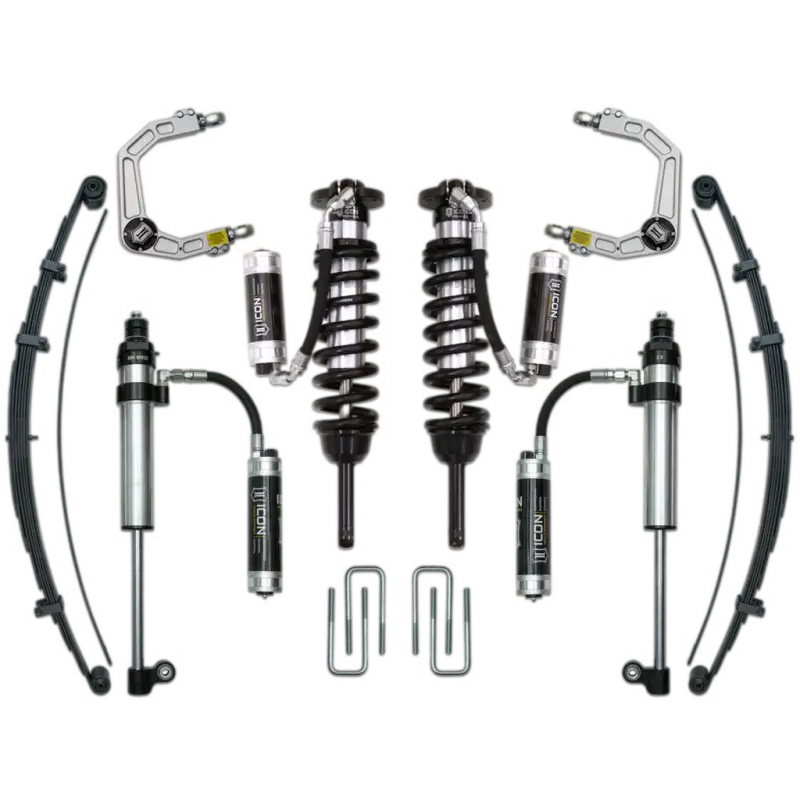 ICON Stage 9 suspension system with delta joint control arms and billet UCA for Tacoma