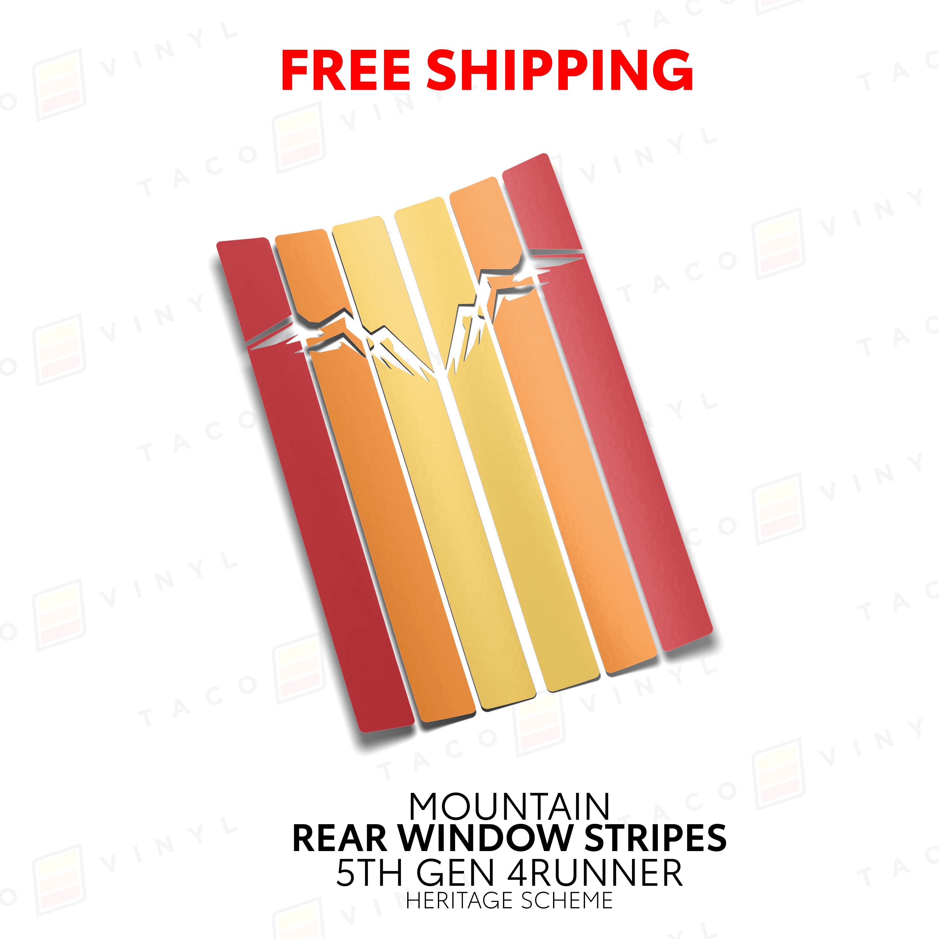 Rear Window Stripes For 4Runner