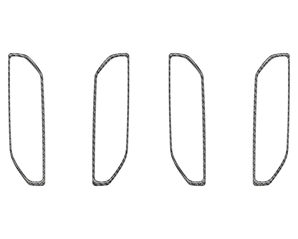 Inner Door Handle Surround Accent Trim Fits 2024-2026 Ford Ranger