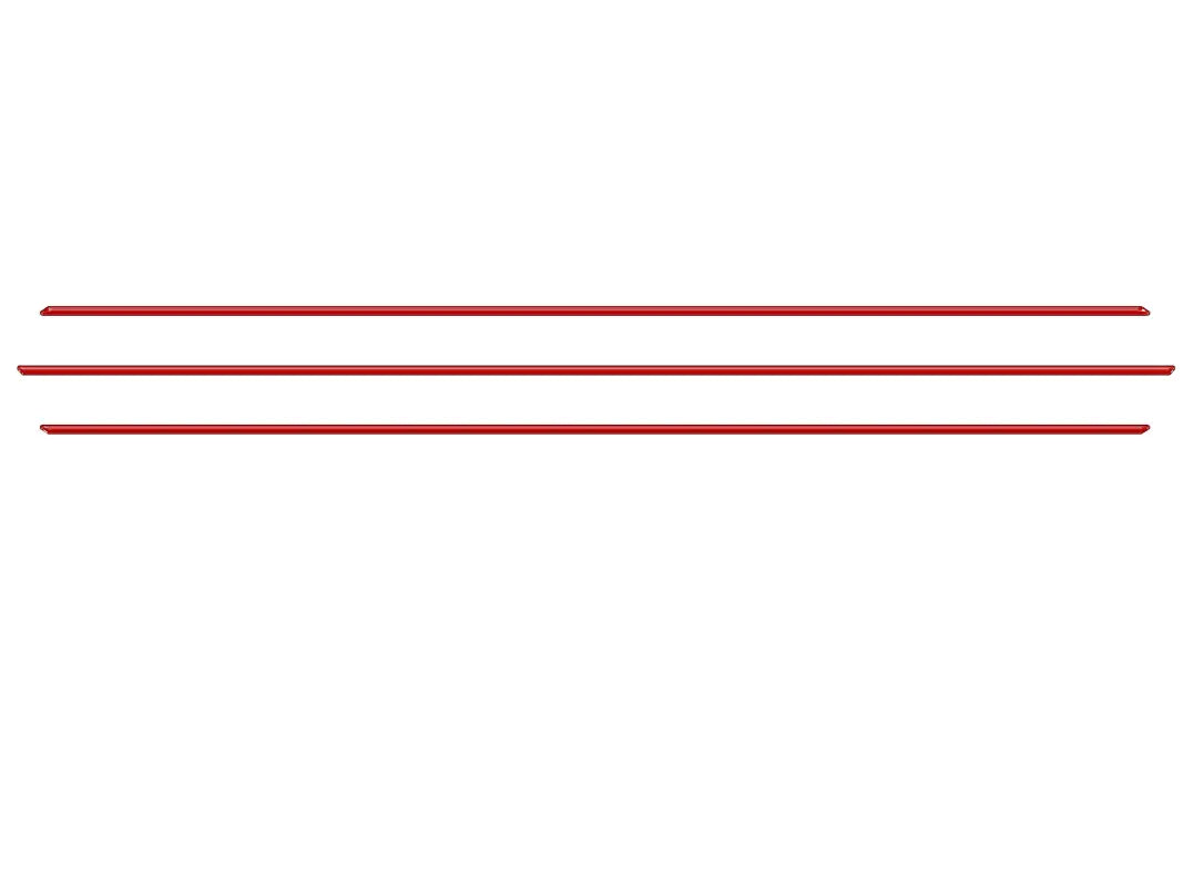Red inner hood scoop line accents for 2016-2023 Toyota Tacoma, displayed on a white background for detailed view.