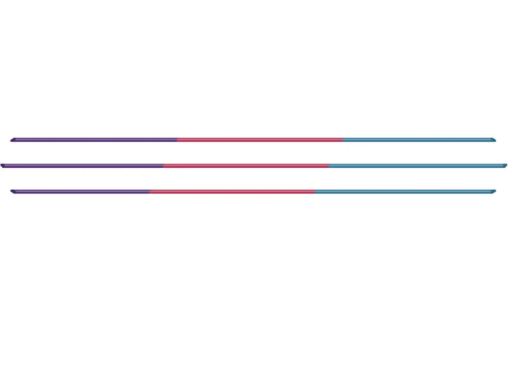 Multicolor inner hood scoop line accents in purple, red, and blue for 2016-2023 Toyota Tacoma, displayed on a white background.