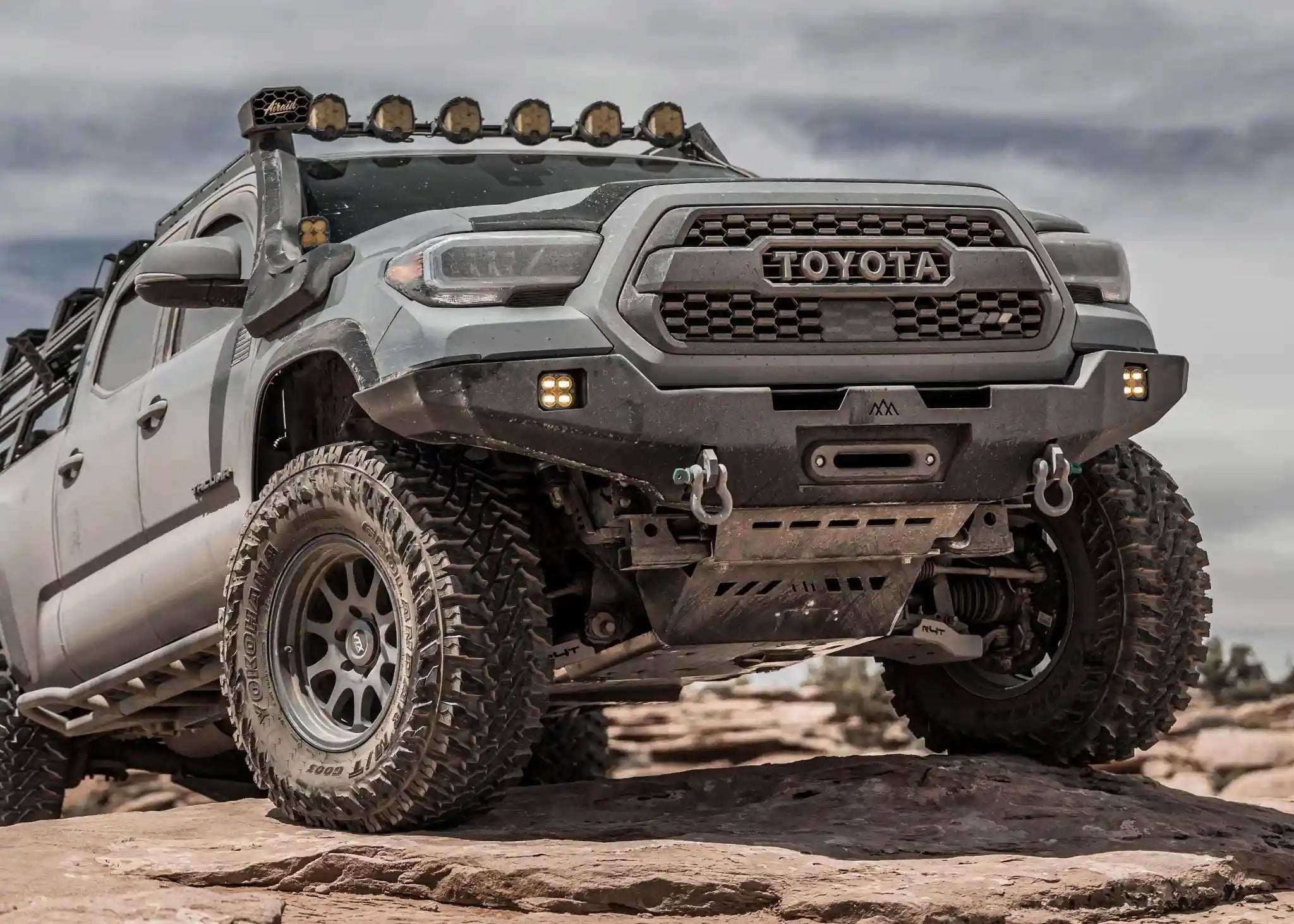 Hi-Lite Overland Front Bumper For Toyota Tacoma 3rd Gen (2016-2023) [No Bull Bar]