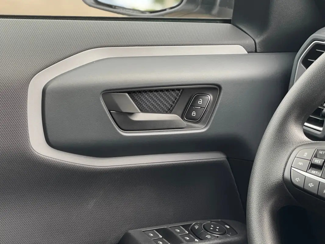 Interior door handle insert with lock controls for Ford Bronco Sport 2021-2024