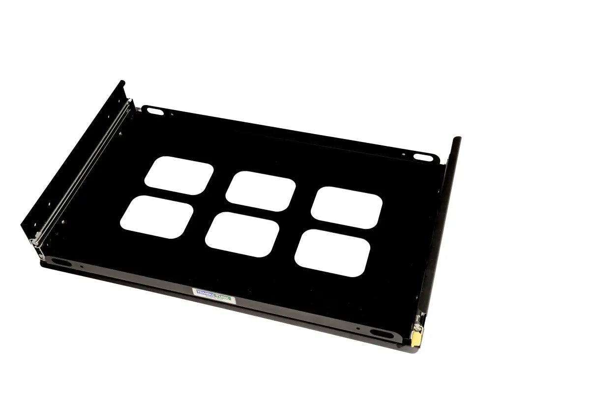 Jumbo Side Pull Slide with locking tracks, steel frame, and customizable design for fridges 60-110L. Lightweight and durable for overland use.