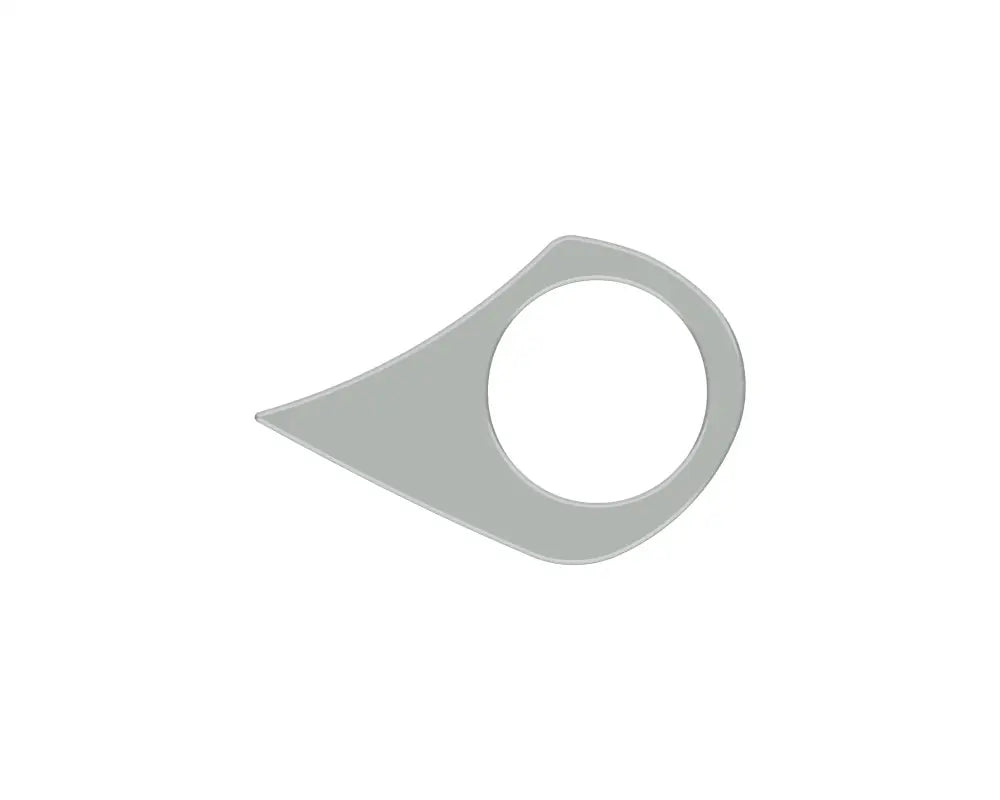 Gray teardrop-shaped ring accent overlay for key ring on 2022-2024 Ford Maverick