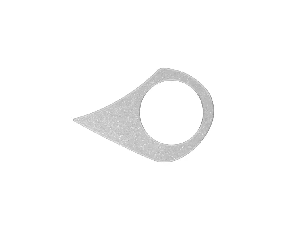 Silver teardrop-shaped ring accent overlay for Ford Maverick key ring accessory