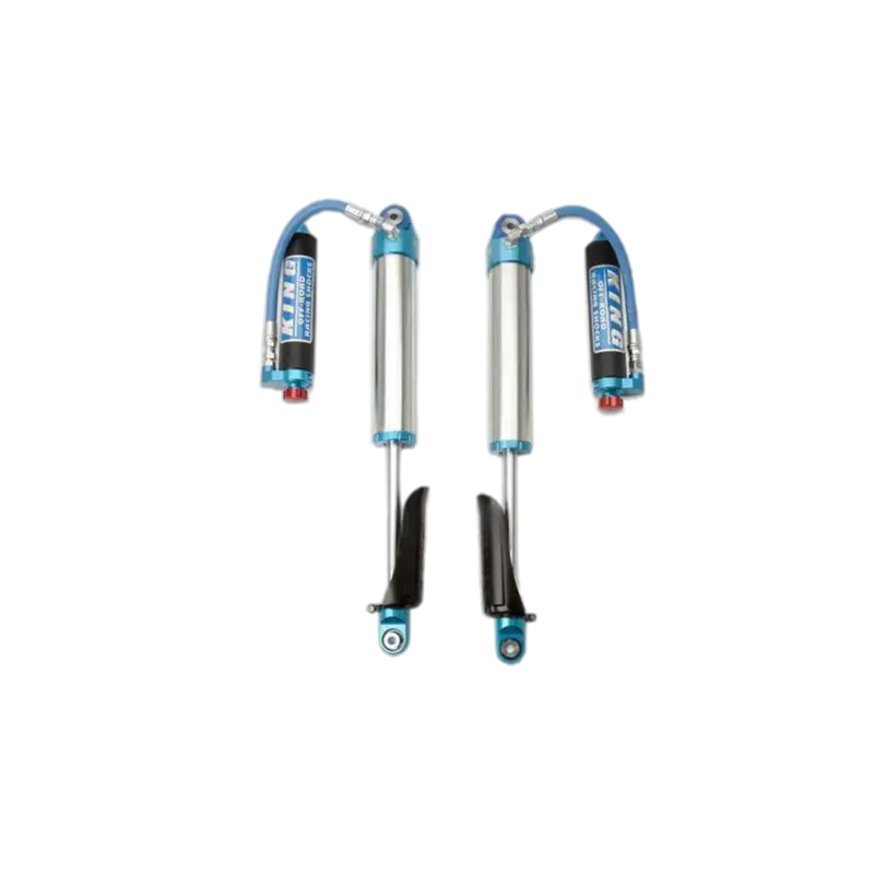 Jeep Gladiator front shocks by King OEM Performance with 2.5-inch cylinders. Rebuildable design for enhanced off-road suspension performance.