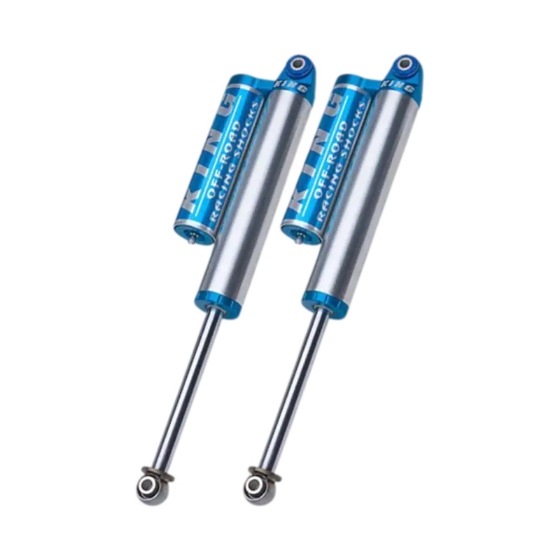 04-08 F150 rear shocks from King Performance Series, 2.5 with adjuster and piggyback reservoir, designed for 0-1.5 inch lift.