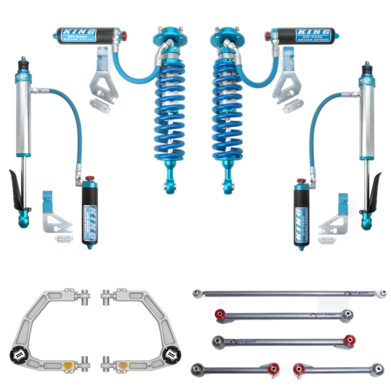 '22-23 Toyota Tundra King 2.5 RR Coilovers & Rear Shocks w/ Upper Arms & Trailing Arm Combo Kit parts