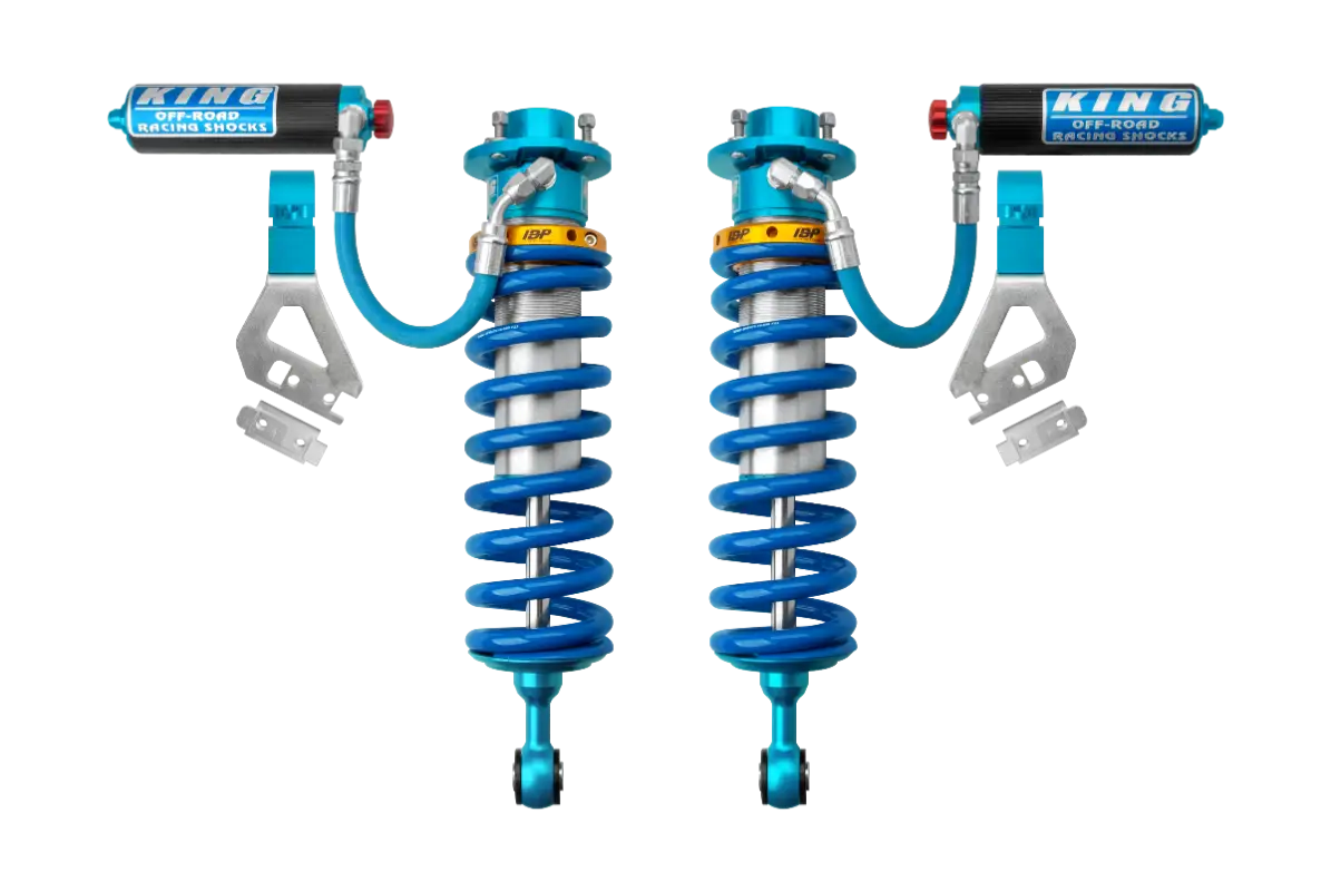22+ Toyota Tundra IBP Kit featuring King 3.0 IBP front shocks with adjustable height, bolt-on design, and tunable performance.