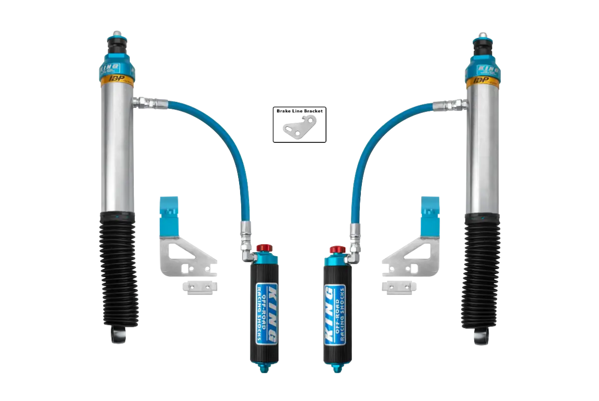 Toyota Tundra King 3.0 IBP Rear Kit featuring high-performance rear shocks with reservoirs, brackets, and hardware for 2022-2024 models.