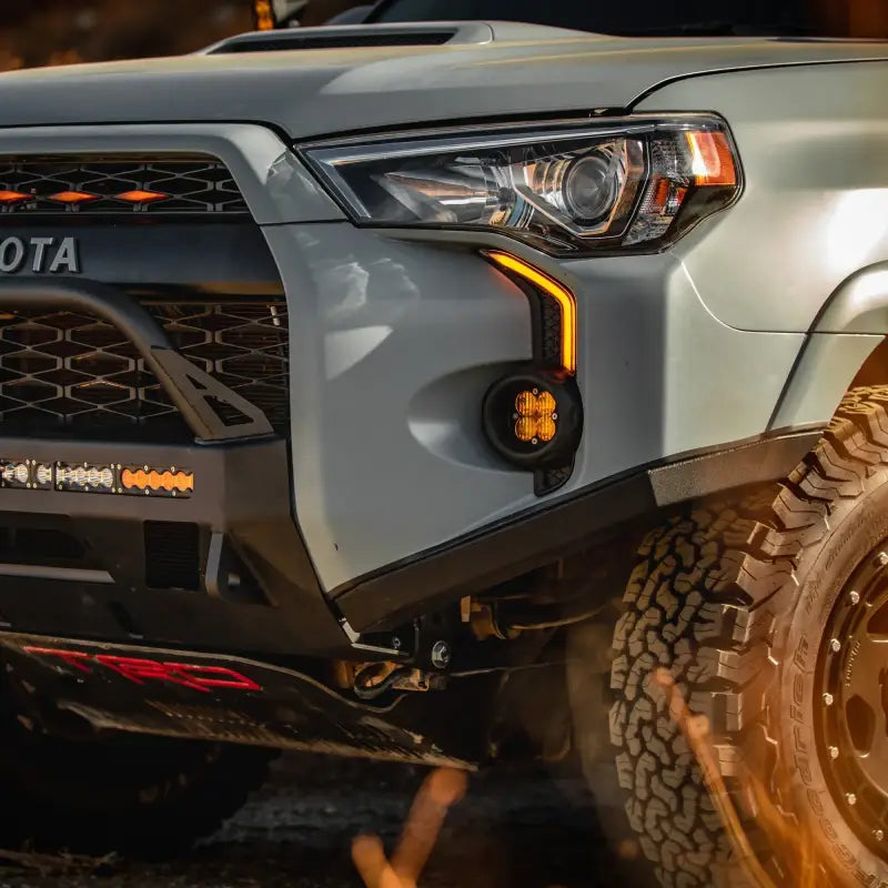 Close-up of 4Runner Lo Pro Bumper High Clearance Additions for 5th Gen 2014+, featuring bolt-on design and enhanced approach angles.