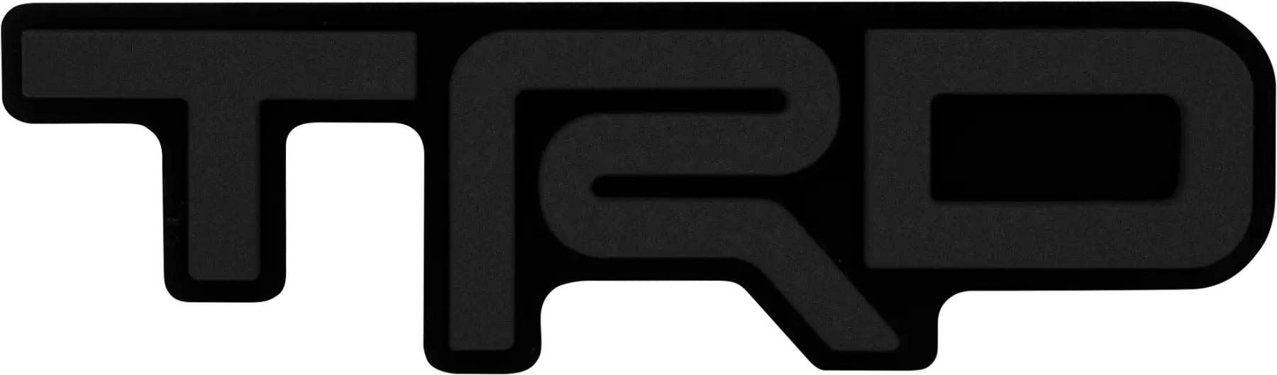 Black TRD Logo Grille Badge for route protection and stylish vehicle branding