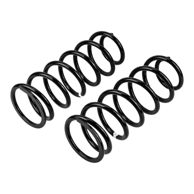 OME Rear Coil Springs in a durable black finish, ideal for upgrading 4WD suspension systems for better ride quality and load handling.