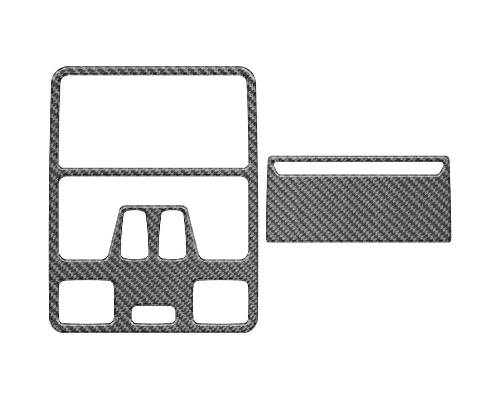 Carbon fiber patterned overhead console accent trim for 2021-2024 Ford Bronco Sport