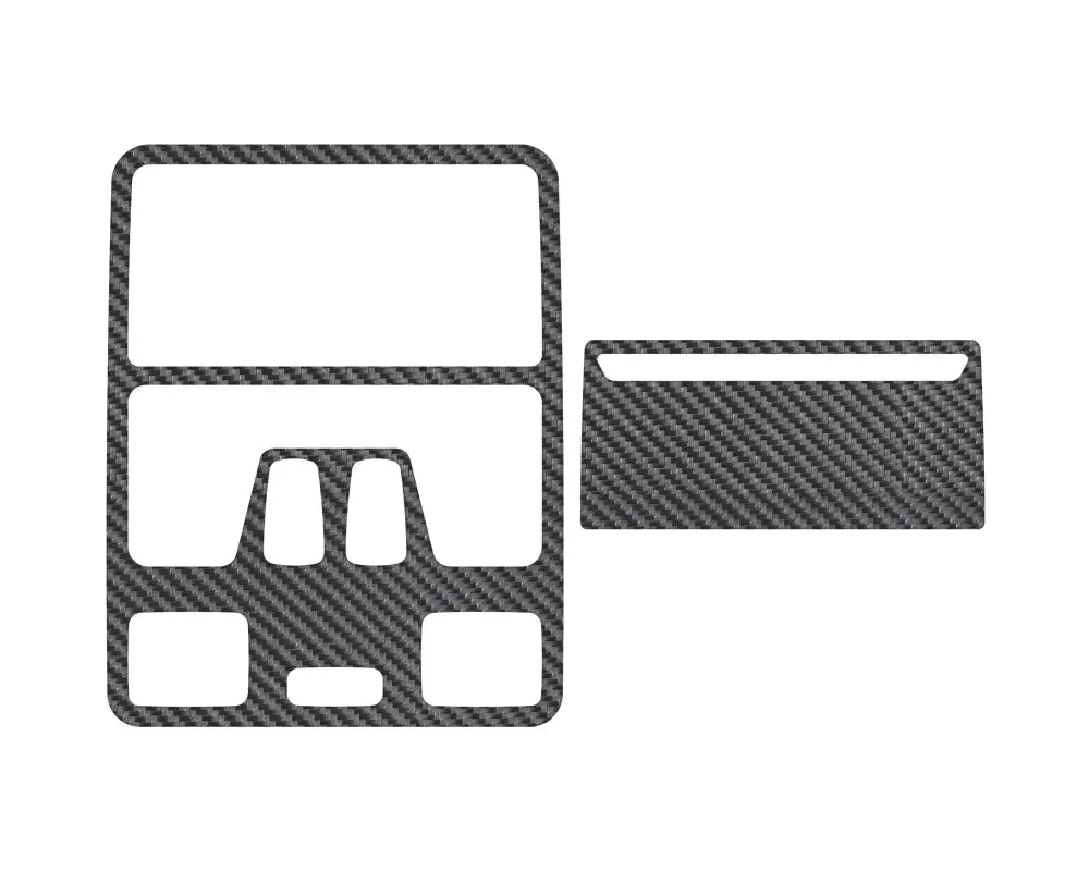 Carbon fiber interior accent trim for overhead console fits 2021-2024 Ford Bronco Sport