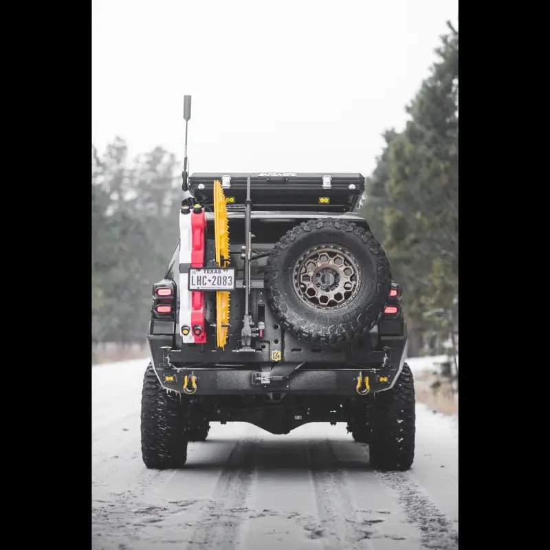 Overland Series Rear Bumper for 4Runner with off-road vehicle and accessories