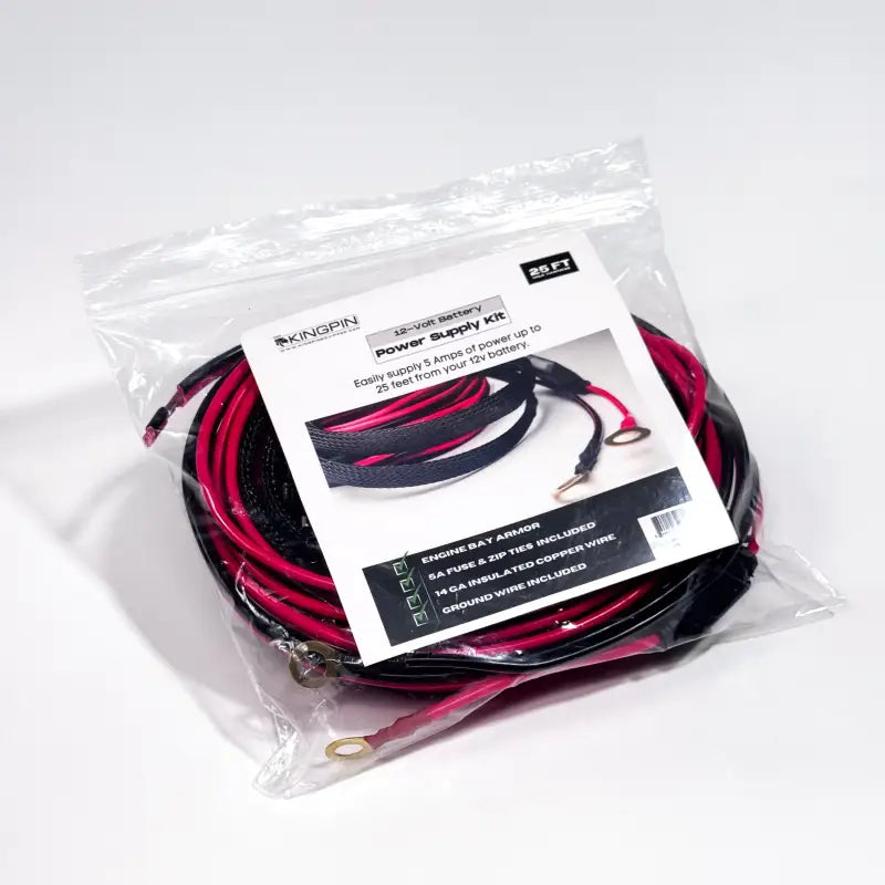 Kingpin 12-volt battery power supply kit for Power Supply Kit, 5A applications