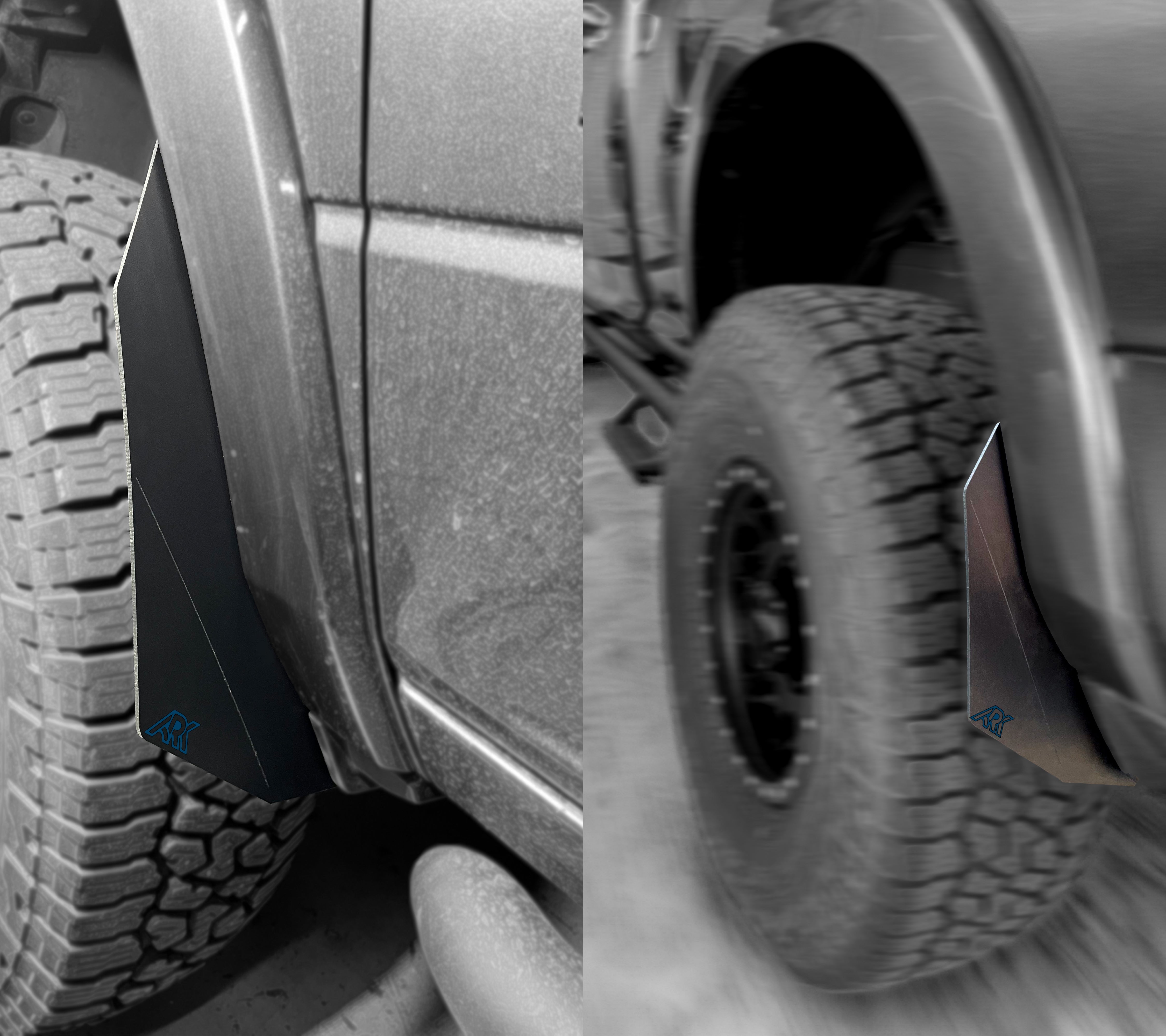 TriXpoly Micro Splash Guards For 2009-2024 Dodge RAM