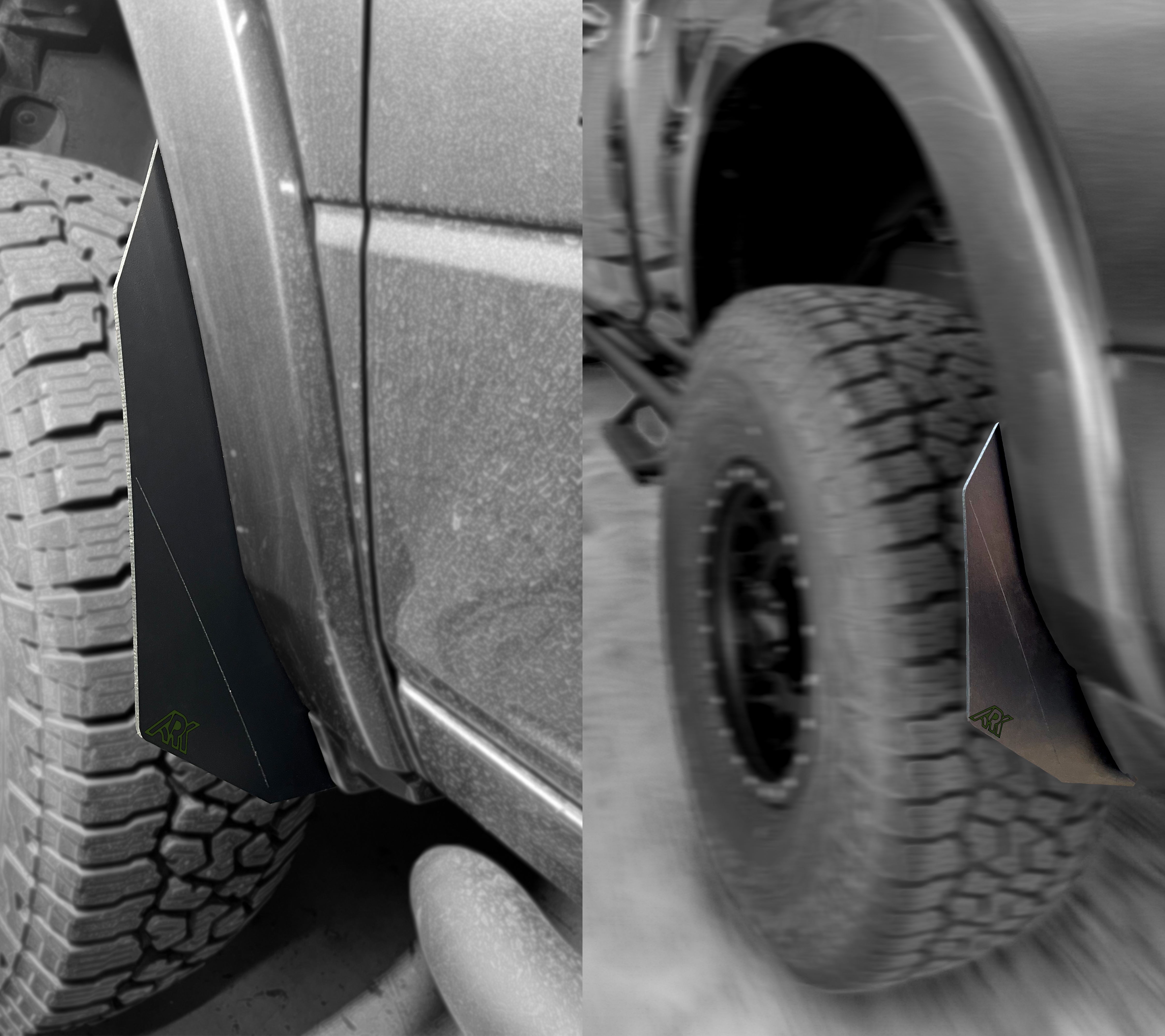 TriXpoly Micro Splash Guards For 2009-2024 Dodge RAM