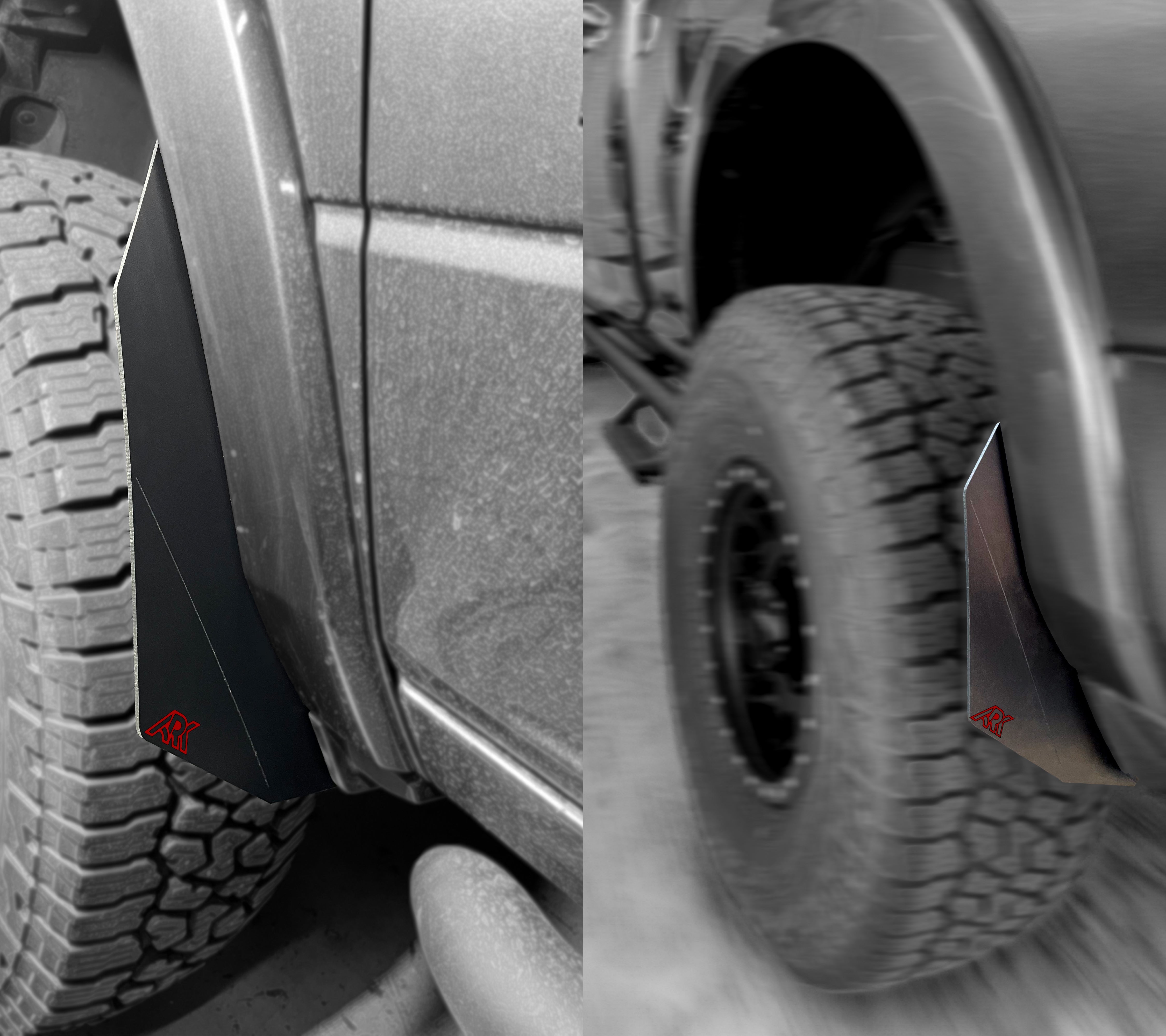 TriXpoly Micro Splash Guards For 2009-2024 Dodge RAM