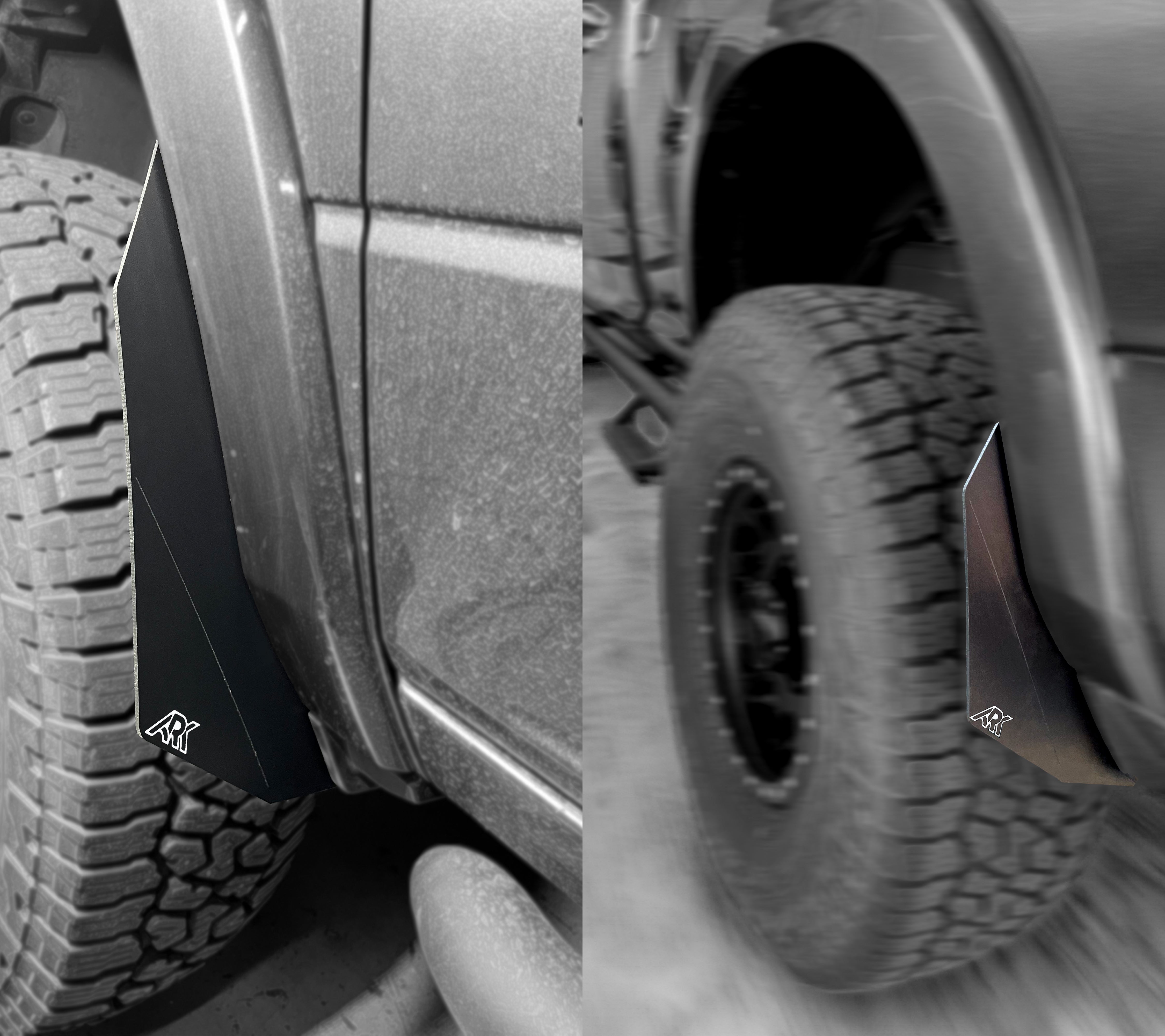 TriXpoly Micro Splash Guards For 2009-2024 Dodge RAM