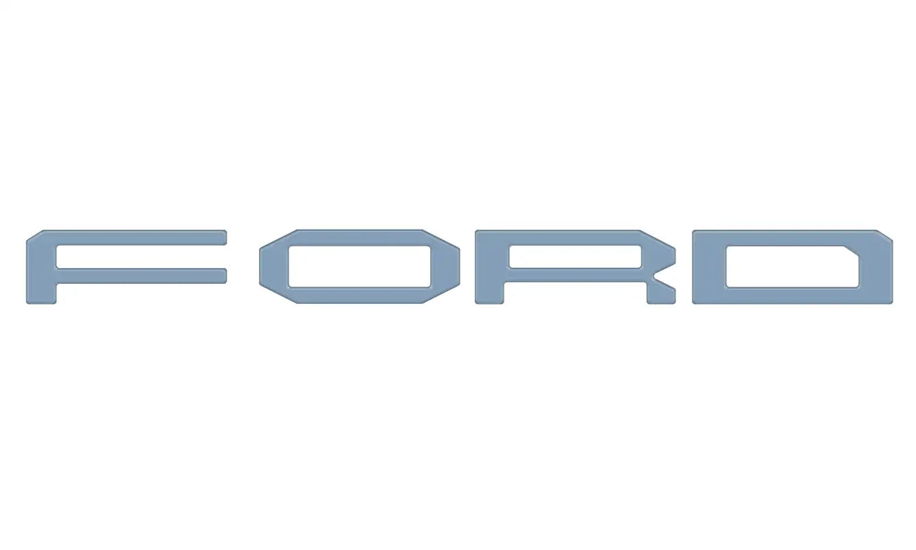 Raptor Front Grille Letters Fits 2021-2025 Ford F-150 Raptor - 2021-2023 / *OE Color - Azure Gray - Exterior