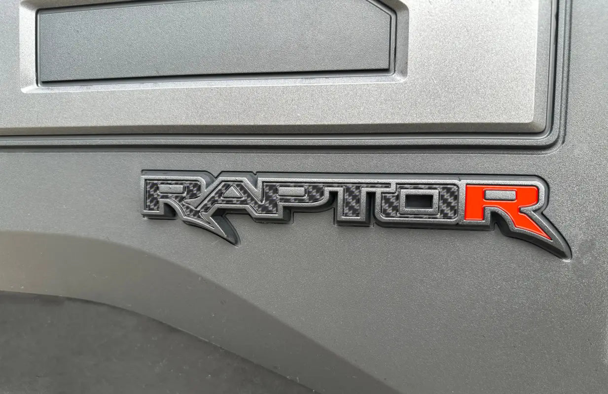 Raptor Tailgate Emblem Inserts Fits 2017-2026 Ford F-150 Raptor