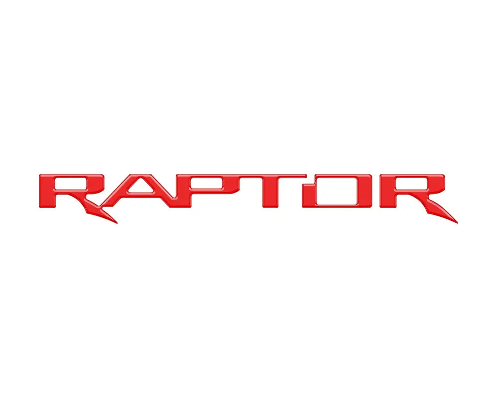 Raptor Tailgate Emblem Inserts Fits 2017-2026 Ford F-150 Raptor