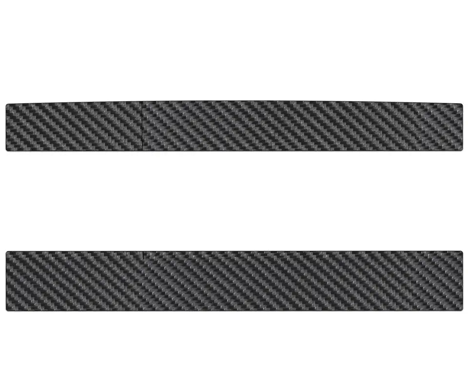 Rear Power Sliding Window Accent Trim Fits 2016-2020 Toyota Tacoma Real Carbon Fiber (Raw) w/ Custom Text