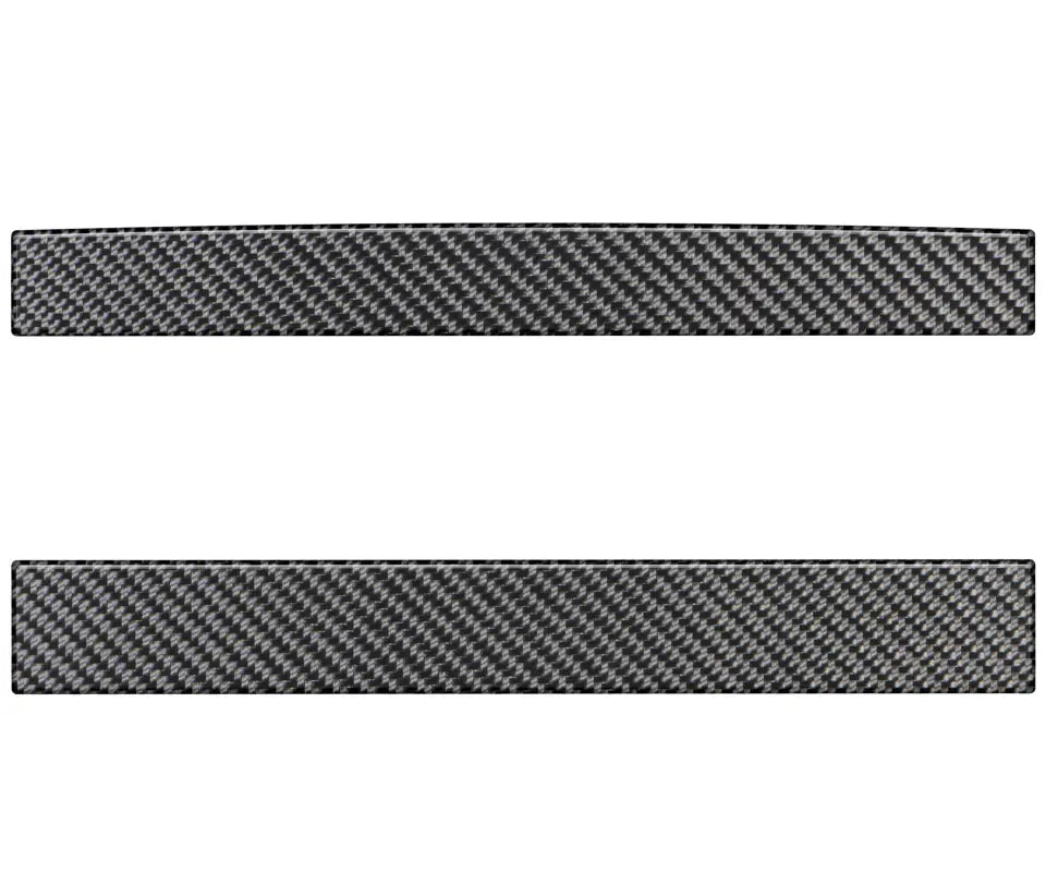 Rear Power Sliding Window Accent Trim Fits 2016-2020 Toyota Tacoma Real Carbon Fiber (Domed) w/ Custom Text