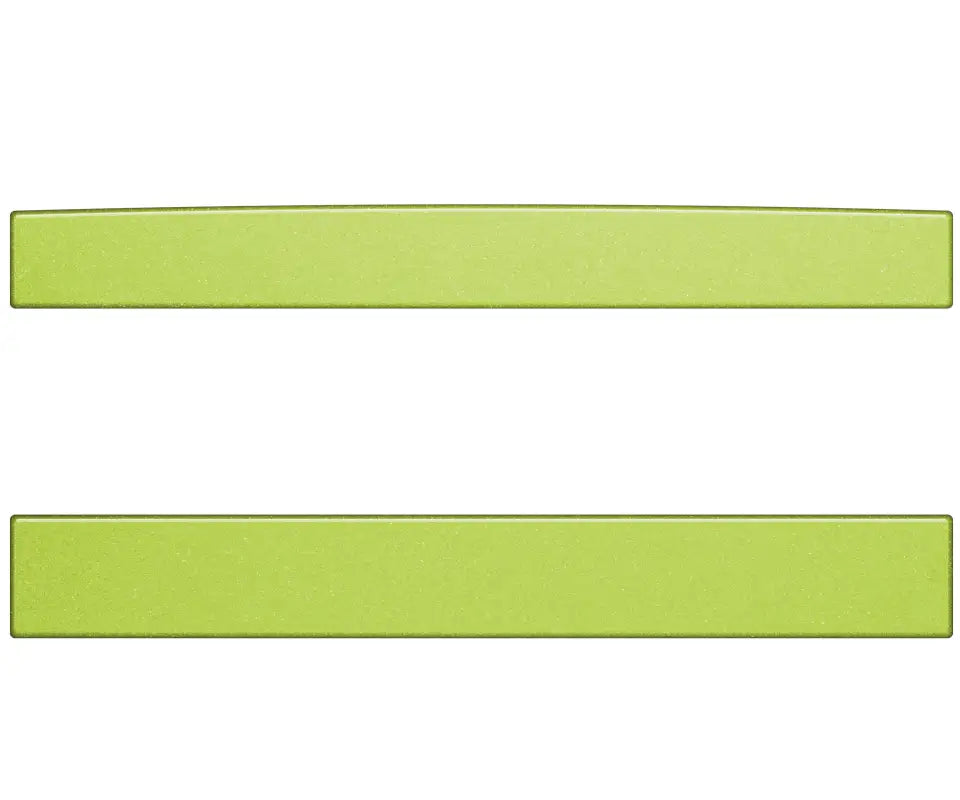 Rear Power Sliding Window Accent Overlays Fits 16-23 Tacoma - Custom Text / *OE Color - Electric Lime Metallic