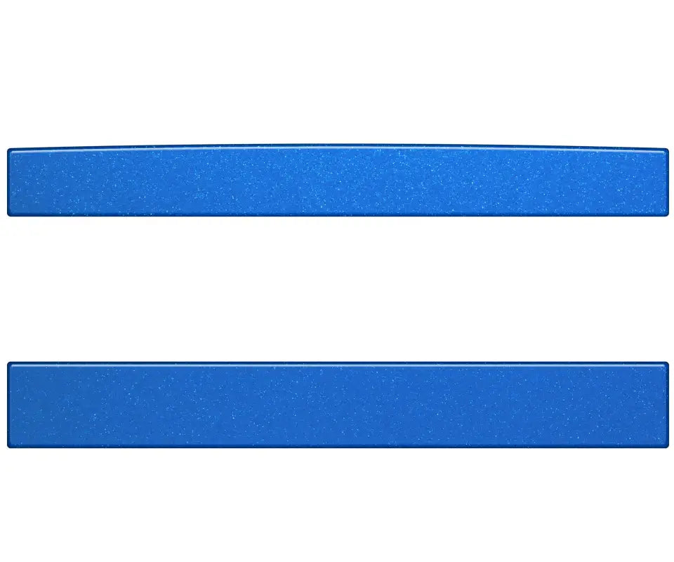 Rear Power Sliding Window Accent Trim Fits 2016-2020 Toyota Tacoma *OE Color - Blazing blue w/Custom Text